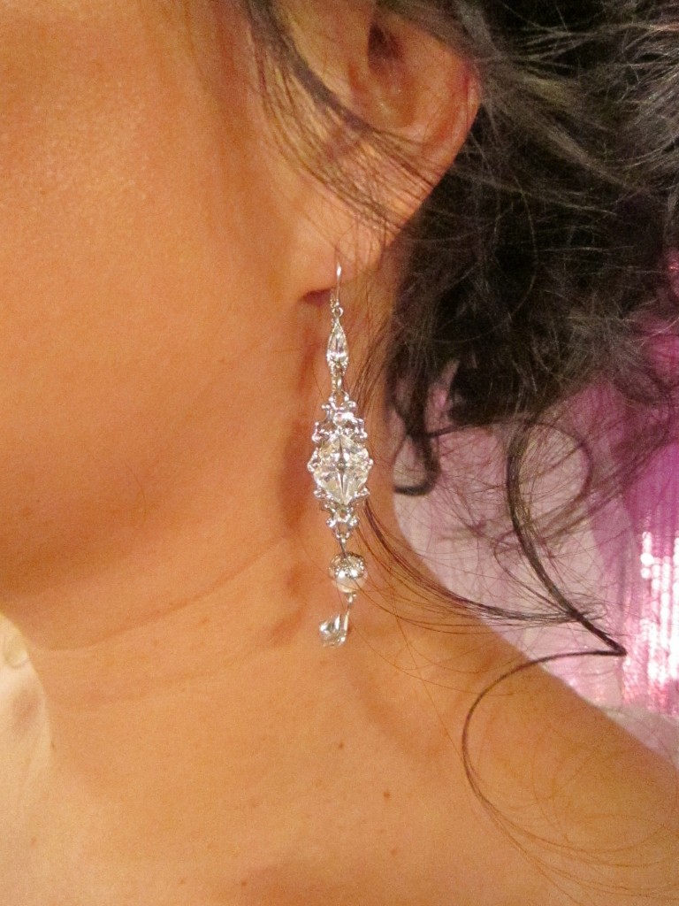 Swarovski crystal earrings by Thomas Knoell (Rue).